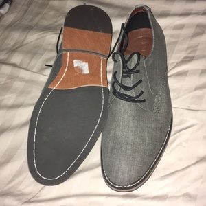 Like new grey dress shoes from express clothing